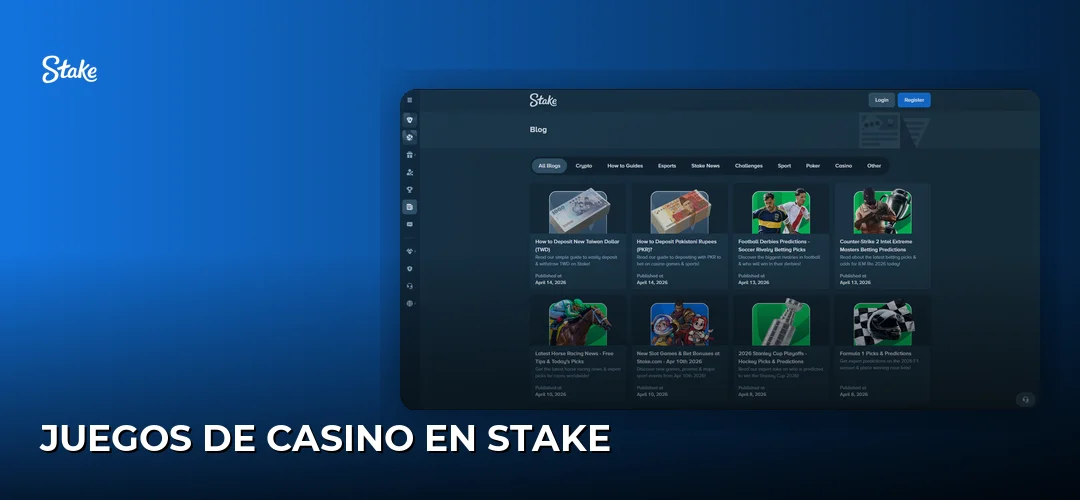 Juegos de Casino en Stake